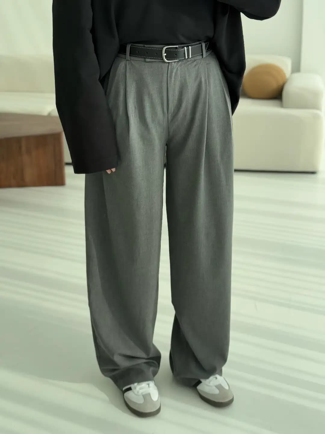 Koyu Gri Premium Kumaş Pantolon