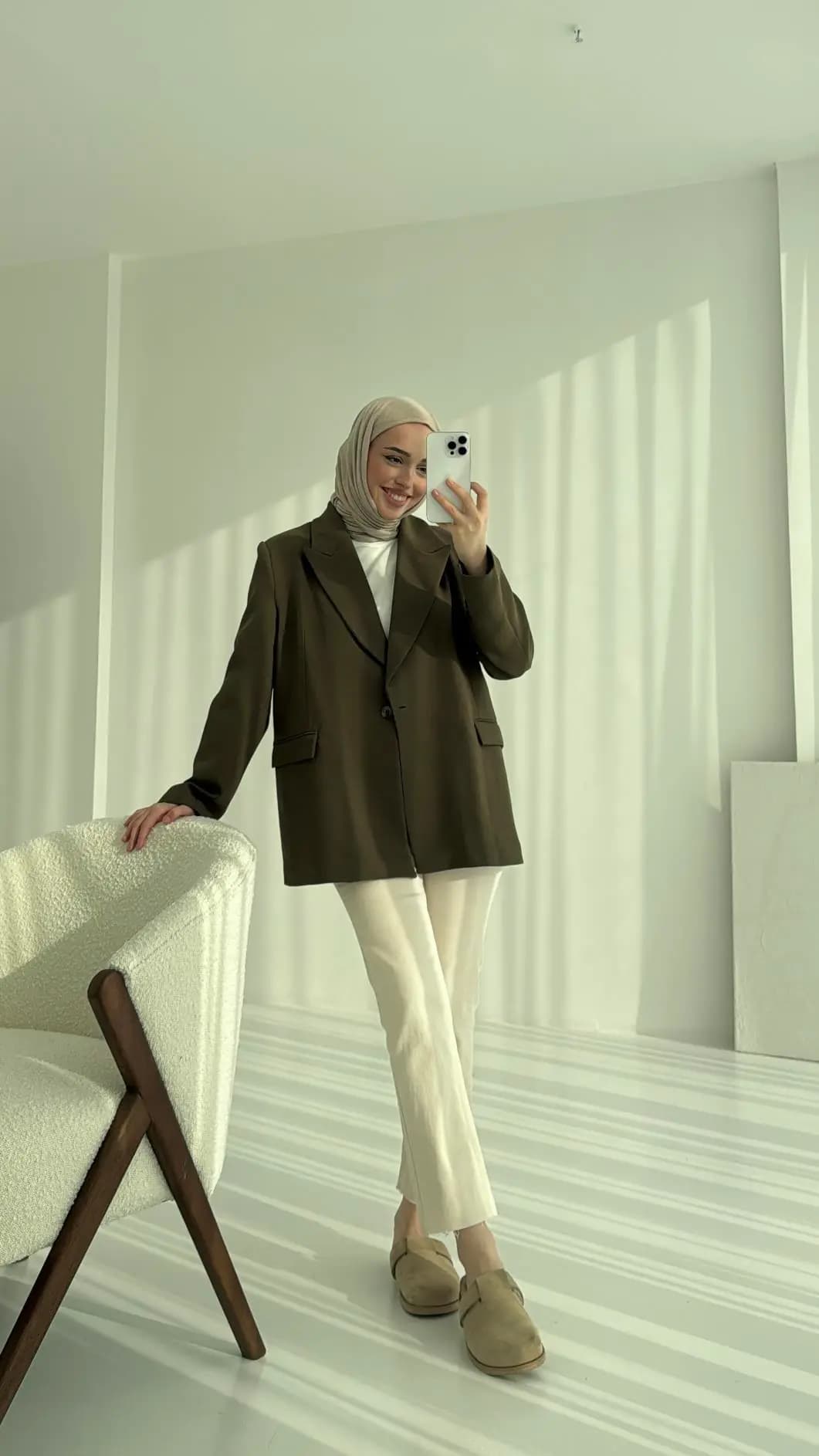 Haki Blazer Ceket