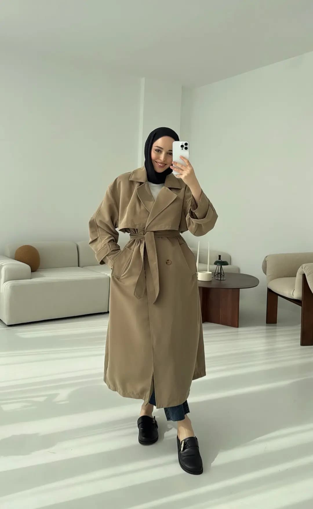 Oversize Vizon Trençkot
