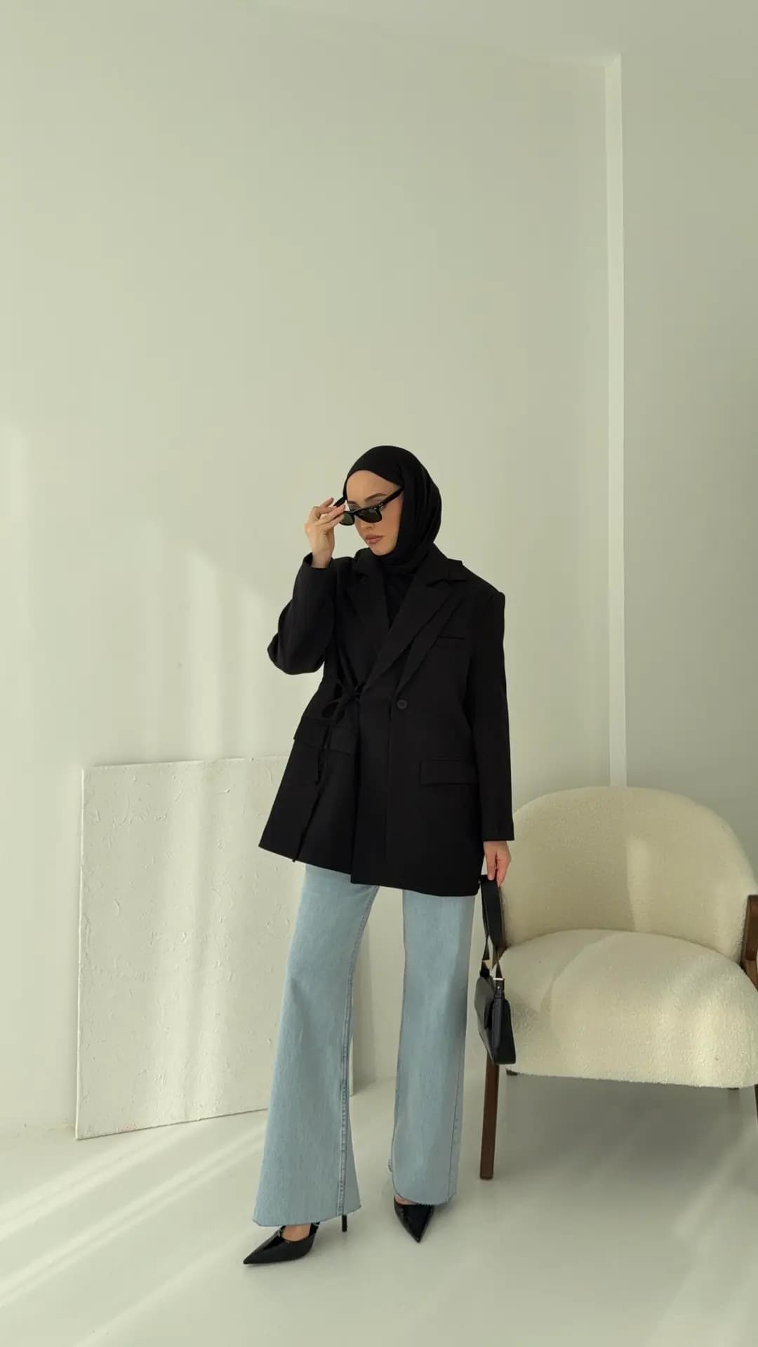 Tasarım Blazer Ceket Siyah
