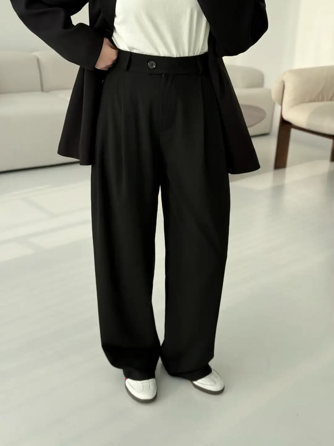 Siyah Premium Kumaş Pantolon