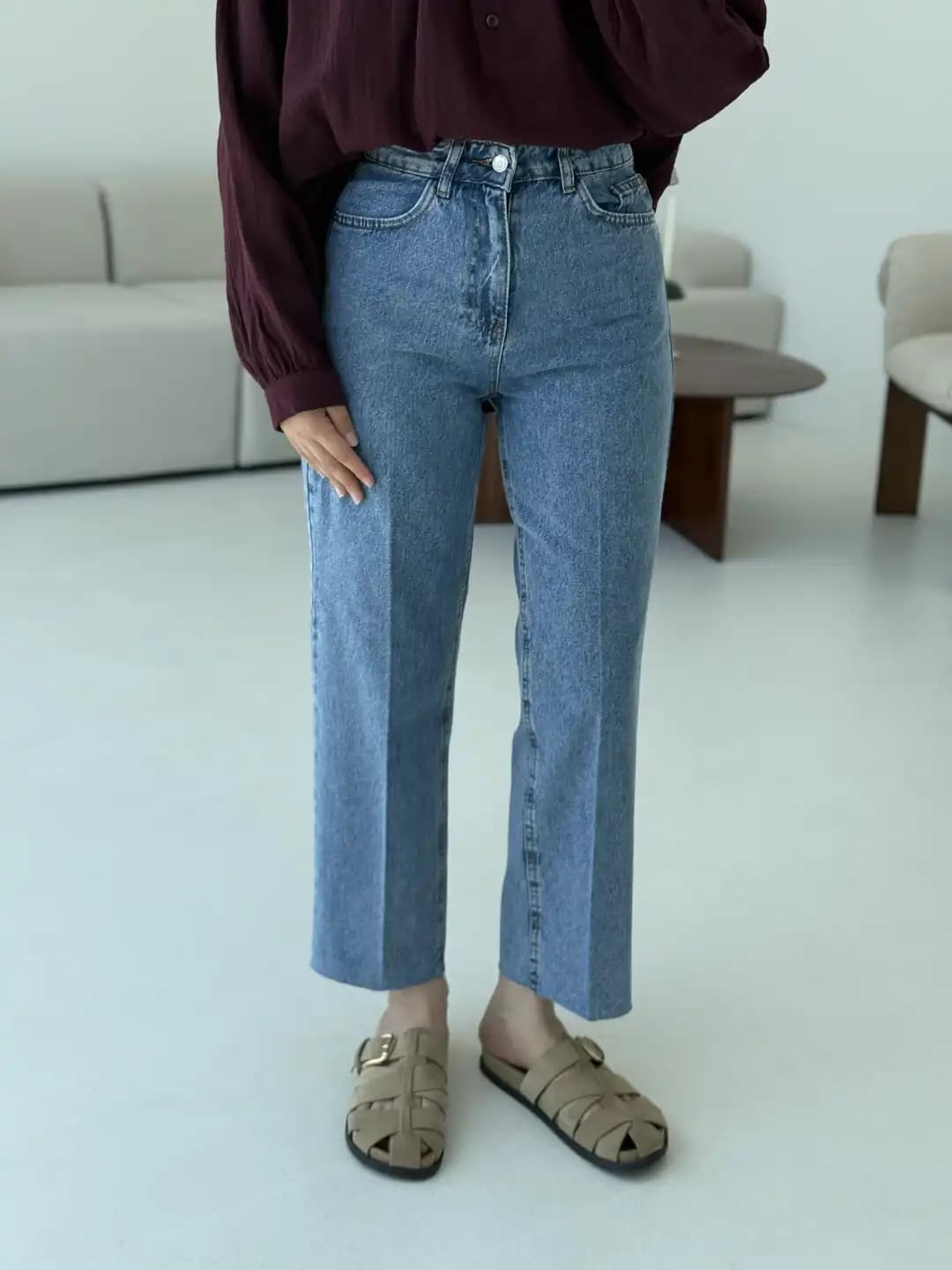 Premium Paçası Kesik Jean R79