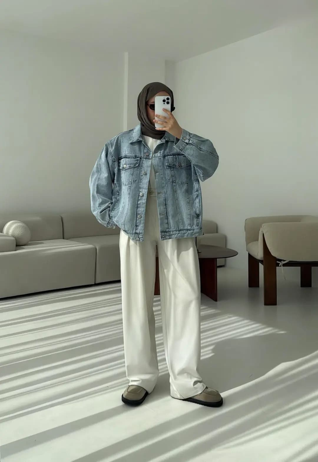 Oversize Mavi Denim Ceket
