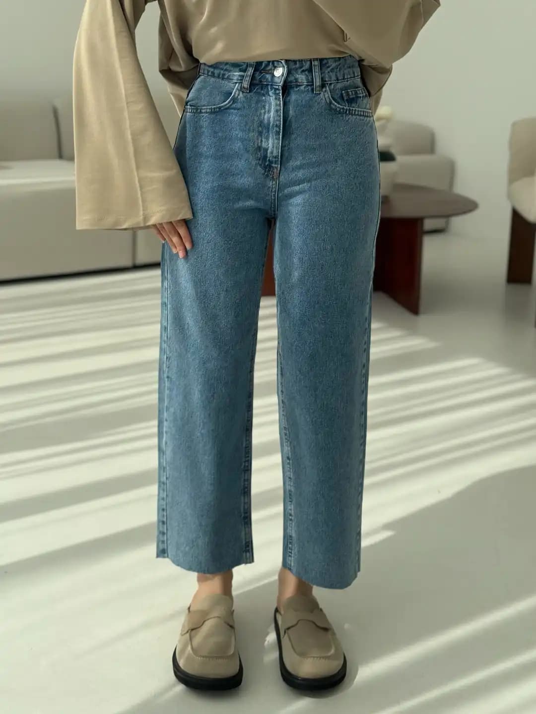 Premium Paçası Kesik Jean R79
