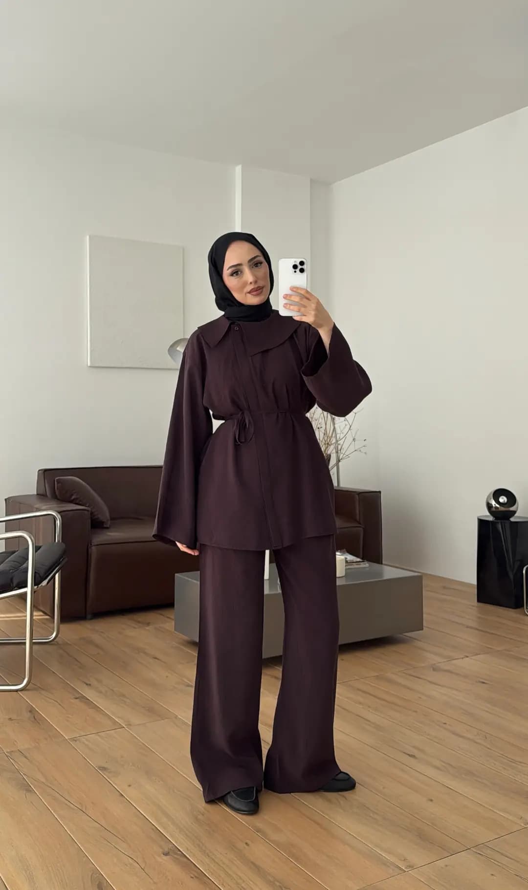 Mendil Yaka Takım Mürdüm