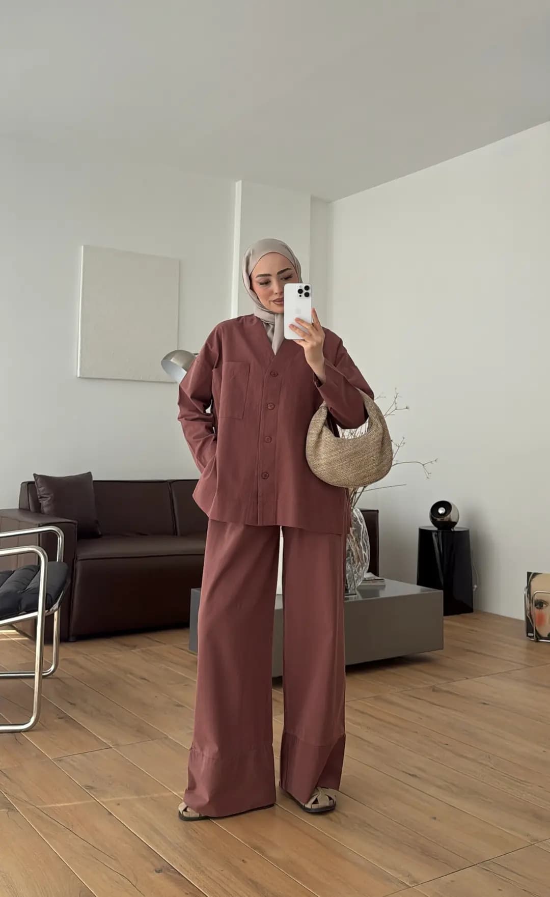 Bluz Pantolon Takım Kiremit