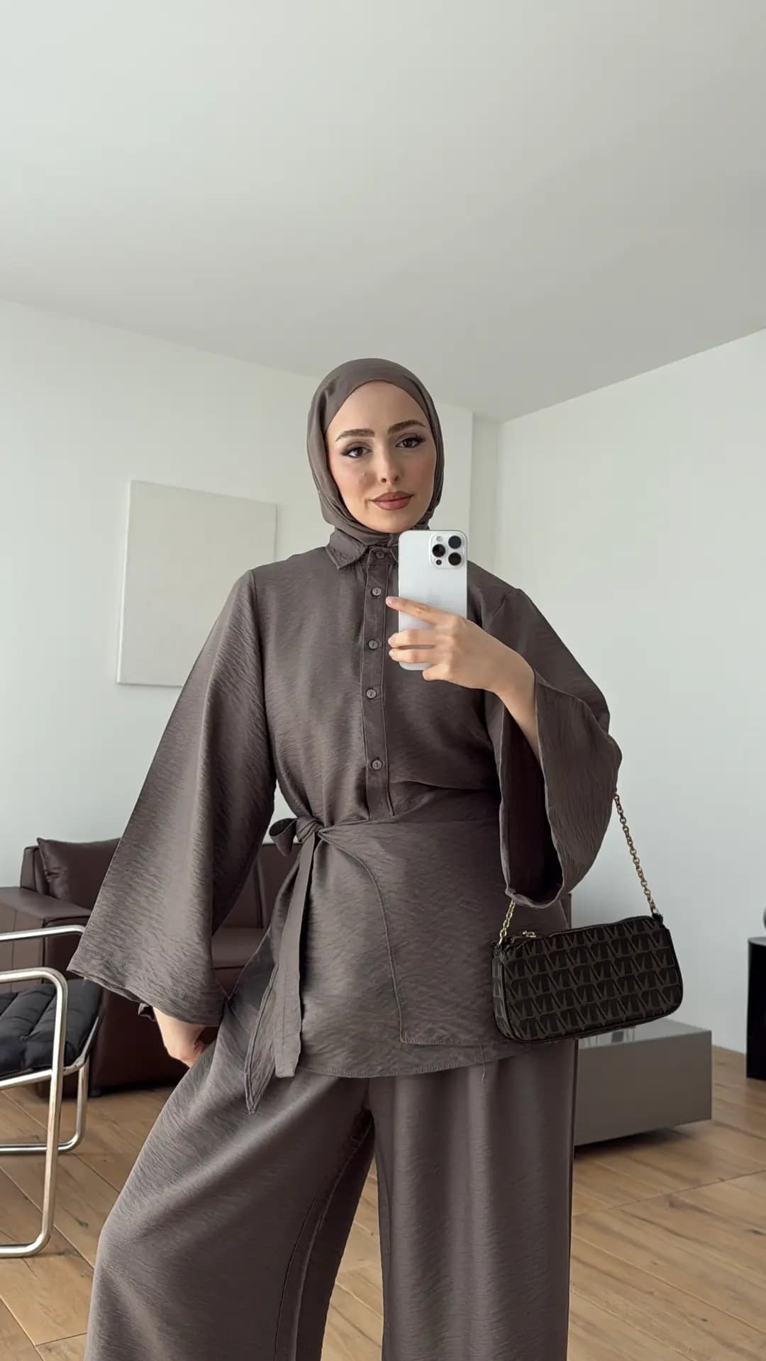 Risa Bel Detay Takım Vizon