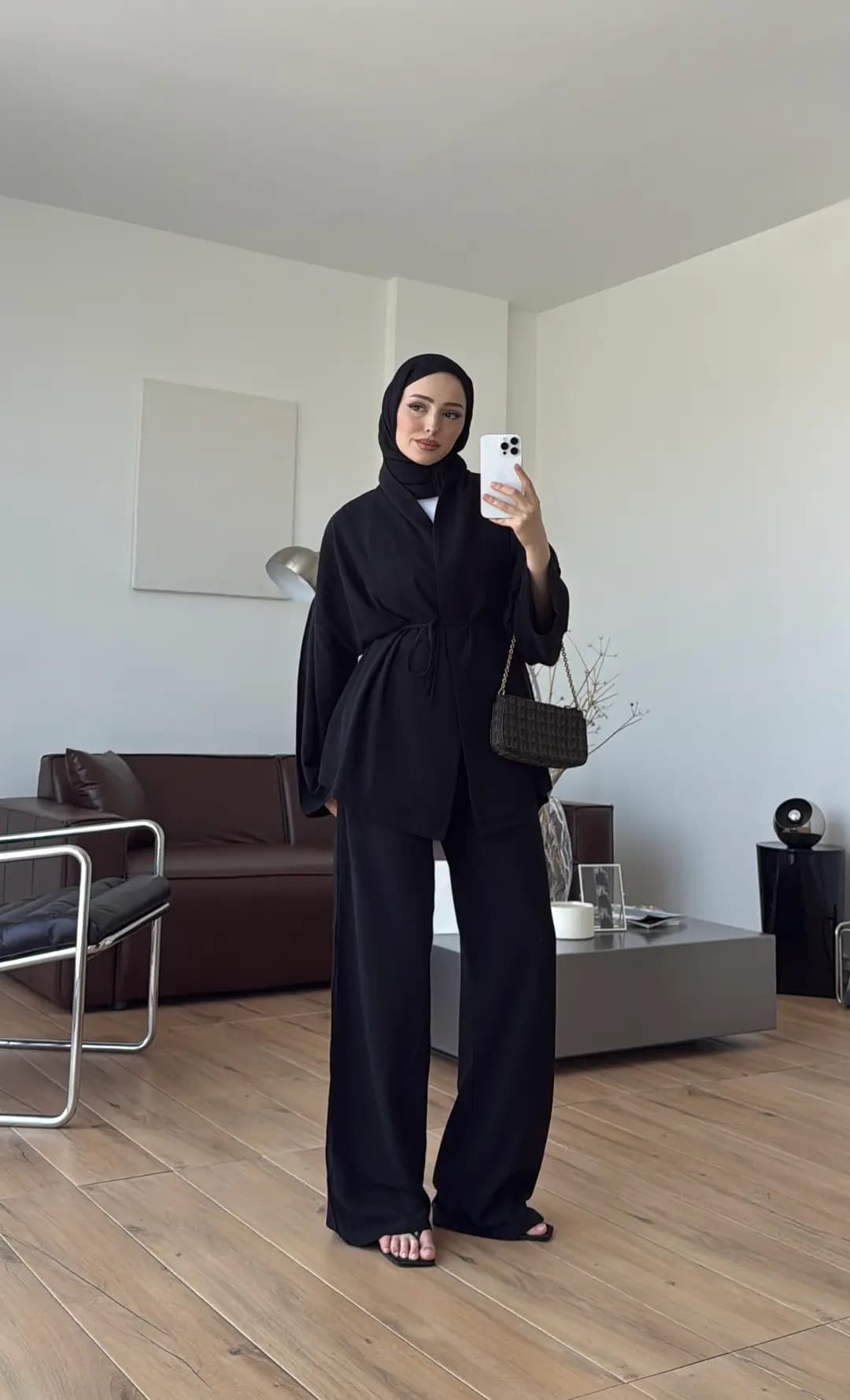 Linen Takım Siyah