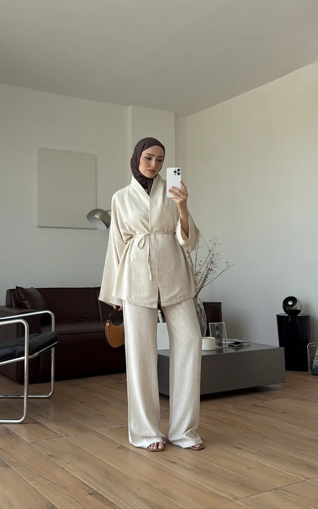 Linen Takım Natural